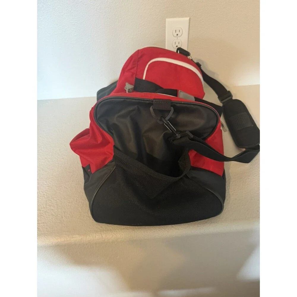 Under Armour Storm Duffel Bag Red Large Gym Training Workout Sports Strap